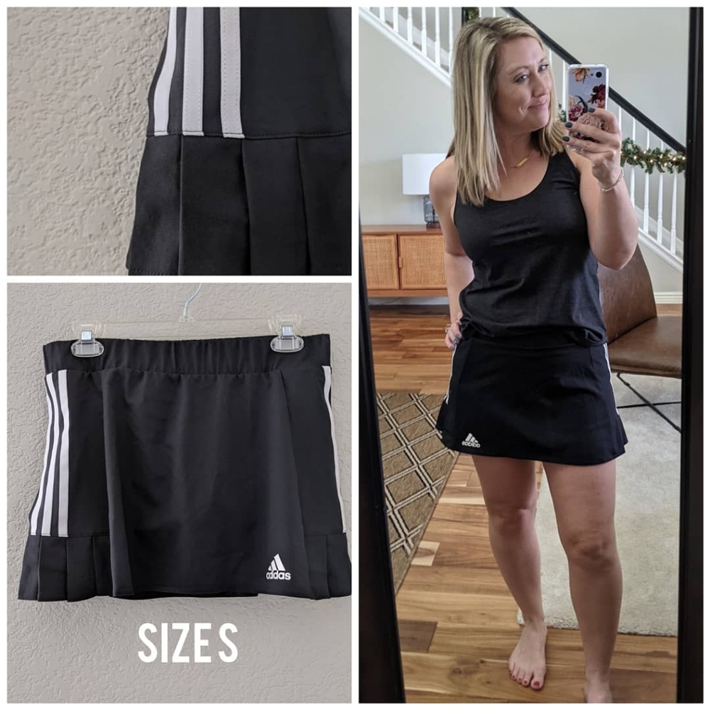 Adidas Climalite Black Tennis Skirt Size Small